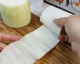 Hình bước làm 2 của món Bí đao (bí xanh) cuộn cua thịt