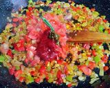 Foto del paso 10 de la receta: Arroz en paellera de mini verduras orgánicas y azafrán