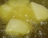 A picture of step 1 of Mirchi Baingan Salan.