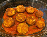 A picture of step 5 of Eggplant Parmesan.