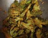 A picture of step 7 of Broccoli Stir fry with Besan.