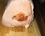 Kolbásszal áthúzott karaj recept fázis 1 fotója