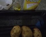 A picture of step 1 of Simple baked potatoes#teamcontest#delightfulbaking.