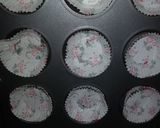 A picture of step 7 of Red velvet cuppies with buttermilk #4wkschallenge.
