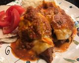 A picture of step 11 of Mexican/salsa cube steak.