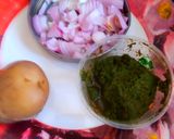 A picture of step 1 of ग्रीन -चना भाजी.