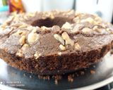 A picture of step 9 of Chocolate walnut whey protein cake.