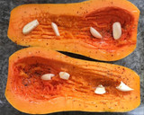 Foto del paso 1 de la receta: Calabaza rellena opción vegana