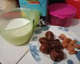 Foto langkah ke 1 dari resep Susu kurma almond.