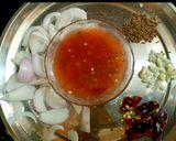 A picture of step 1 of Kadi pakora.
