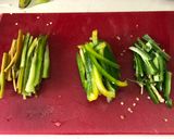 Foto del paso 1 de la receta: Fajitas de res a los tres chiles a la Sonorense