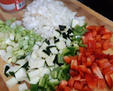 Foto del paso 1 de la receta: Filetes de cerdo empanados, con pisto