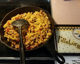 A picture of step 4 of Kielbasa and rice (wv style).