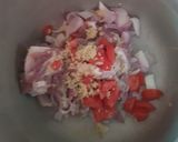 A picture of step 2 of Bhindi Gosht.