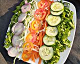 A picture of step 1 of Green Salad.