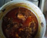 A picture of step 3 of Tuwon semovita and miyan kuka.
