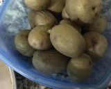 A picture of step 2 of Methi with baby potatoes.