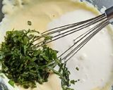 Une image de l'étape 2 de QUICHE Petits pois, Menthe et Ricotta.