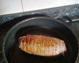 Foto del paso 3 de la receta Redondo de pavo relleno con salsa