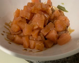 Foto del paso 1 de la receta: Tartar de salmón con wasabi y pera