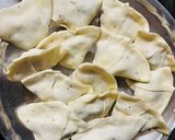 A picture of step 8 of Samosa Party😋💛.