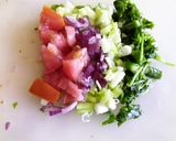 A picture of step 1 of Carrot raita.