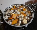 Hình bước làm 2 của món Canh bí đỏ chay