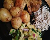 Foto del paso 6 de la receta: Alitas de Pollo con Papas a la Mostaza / Ensalada de Piña Picate