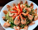 Hình bước làm 2 của món Gỏi tôm rau muống