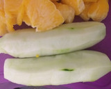 Foto del paso 1 de la receta: Batido de naranja y pepinos