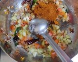 A picture of step 5 of Sambhar.