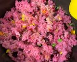 Hình bước làm 3 của món Cơm Chiên Sakura (Cơm Chiên Màu Củ Dền - Món Chay)