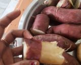 A picture of step 1 of Sweet potato halwa.