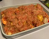 Foto del paso 5 de la receta: Pollo al horno con batatas y patatas