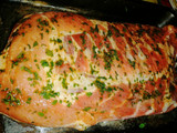 Costillar de cerdo aliñado + BBQ