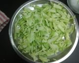 A picture of step 1 of Cabbage egg chat.