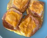 Airfryer bundáskenyér, sonkával és sajttal (gm kenyérből és vegán sajttal) recept fázis 2 fotója