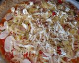 Foto del paso 1 de la receta Pizza casera Brackwurt con bacon y sofrito con curry