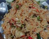 A picture of step 5 of Navratan Pulav.