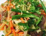 Hình bước làm 4 của món Lagim Xào Thịt Bò