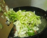 A picture of step 2 of Cabbage Mix Veg.