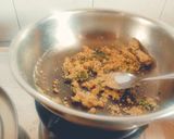 A picture of step 3 of Healthy tasty peanut powder Gujarati farali curry(Kadhi) with Sama rice.