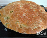 Foto del paso 9 de la receta: 14.🥖Pan árabe con aceitunas rellenas y hierbas provenzales
