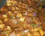 A picture of step 11 of Paneer curry.