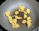 A picture of step 1 of Egg & Rice Leftover Wrap.