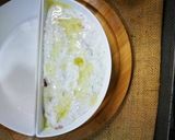 A picture of step 4 of Arabic breakfast||Yogurt cheese lebneh.