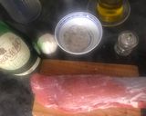 Foto del paso 1 de la receta: Solomillo al licor de hierbas