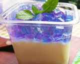 Hình bước làm 5 của món Thạch pudding phô mai galaxy