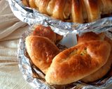 صورة لخطوة 11 من وصفة خبيزات بحشوة الدجاج والخضار 😋😋