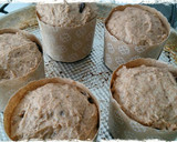 Foto del paso 9 de la receta: Pan dulce vegano individual con almendras y pasas de uva 🍇
